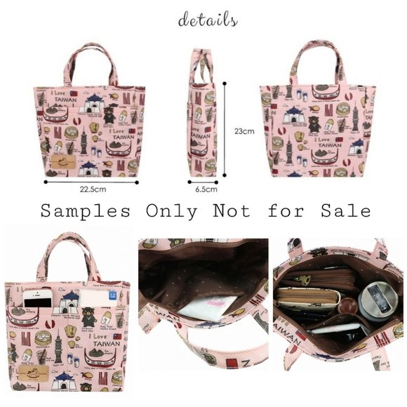 Waterproof Shiba Mini Tote Handbag Purse - Picture 2 of 9